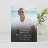 Programme de cérémonie funéraire élégant avec phot (Debout devant)