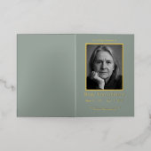 Programme de cérémonie funéraire élégant avec phot (Mise à l'extérieur)
