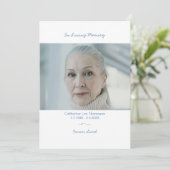 Programme de cérémonie funéraire élégant pour comm (Debout devant)