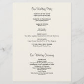 Programme de cérémonie Hydrangea & Mason Jar (Dos)