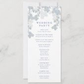 Programme de Cérémonie Mariage de Florals Bleus Fr (Dos)
