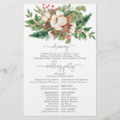 Programme de cérémonie Mariage de la verdure botan (Dos)