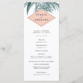 Programme de cérémonie Mariage de Sanibel (Devant)