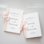 Programme de cérémonie Mariage d'Ellesmere