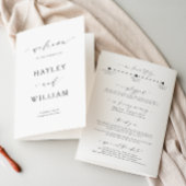 Programme de cérémonie Mariage d'Ellesmere