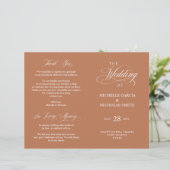 Programme de cérémonie mariage Élégance classique (Debout devant)