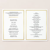 PROGRAMME DE CÉRÉMONIE mariage grand pois (Intérieur)