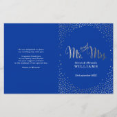 PROGRAMME DE CÉRÉMONIE mariage mini confetti argen (Devant)