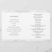 PROGRAMME DE CÉRÉMONIE mariage mini confetti mint  (Dos)