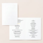 PROGRAMME DE CÉRÉMONIE mariage mini confetti point (Affichage)