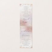 Programme de cérémonie Mariage Ombre Blush Pink Fr (Outside Unfolded)