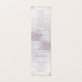 Programme de cérémonie Mariage Ombre Light Purple  (Outside Unfolded)