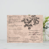 Programme de Cérémonie mariage Roses Vintages Sepi (Debout devant)
