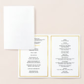 PROGRAMME DE CÉRÉMONIE mariage simple coeur élégan (Affichage)