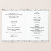 PROGRAMME DE CÉRÉMONIE mariage type simple à main (Intérieur)