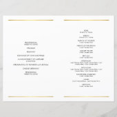 PROGRAMME DE CÉRÉMONIE mariage type simple à main (Dos)