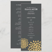 Programme de cérémonie // Pétales de posh // Solei (Devant / Derrière)