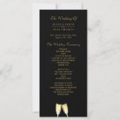 Programme de Champagne de Mariage Élégant (Devant)
