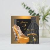Programme de chaussure d'anniversaire 21 ans Or Or (Debout devant)