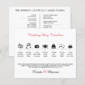 Programme de chronologie du Mariage d'icône (Devant / Derrière)