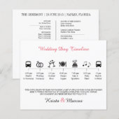 Programme de chronologie du Mariage d'icône (Devant / Derrière)