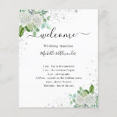 Programme de chronologie mariage eucalyptus floral (Devant)