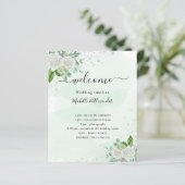 Programme de chronologie mariage florales verdure (Debout devant)