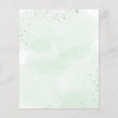 Programme de chronologie mariage florales verdure (Dos)