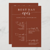 Programme de chronologie Mariage le meilleur jour (Devant / Derrière)