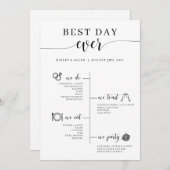 Programme de chronologie Mariage le meilleur jour (Devant / Derrière)