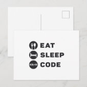 Programme de code médical Eat Sleep code ICD (Devant / Derrière)