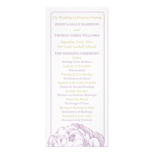 Programme de collecte de Mariages floraux de Prett (Devant)