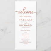 Programme de commande de Mariage Rose d'or (Devant)