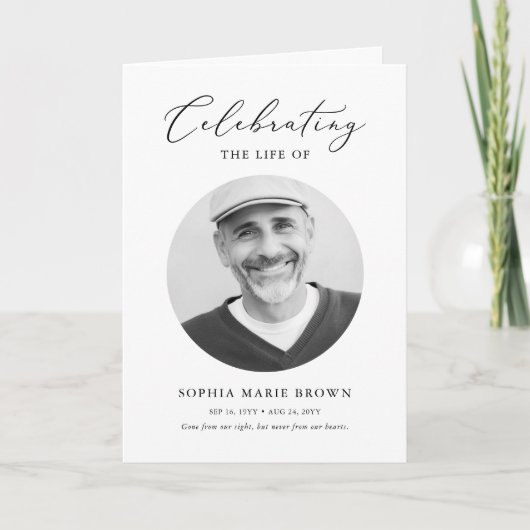 Programme de commémoration de l'ordre funéraire du (Devant)