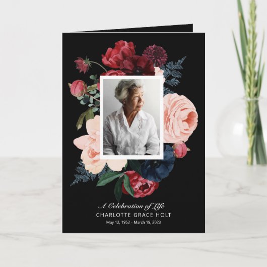 Programme de commémoration de photos florales prof (Devant)