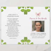 Programme de commémoration des funérailles de papi (Devant)