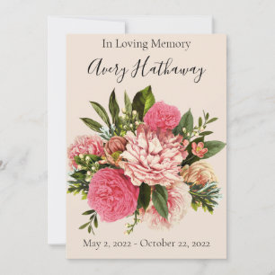 Programme de commémoration des funérailles florale