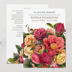 Programme de commémoration des funérailles florale