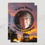 Programme de commémoration du coucher de soleil en (Devant / Derrière)