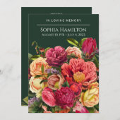 Programme de commémoration florale sur mesure (Devant / Derrière)