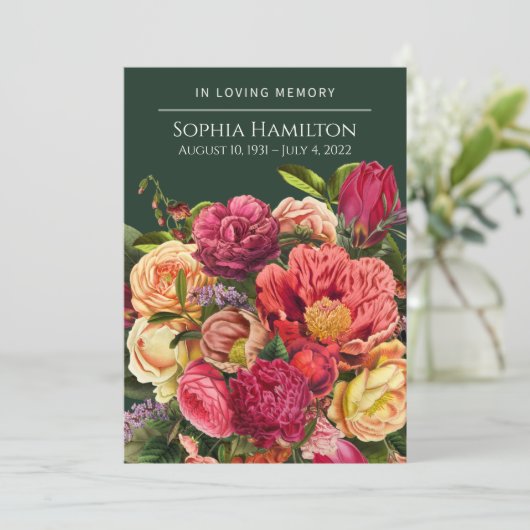 Programme de commémoration florale sur mesure (Debout devant)