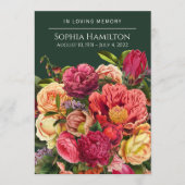 Programme de commémoration florale sur mesure (Devant)