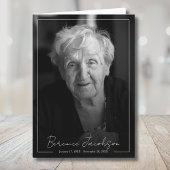 Programme de commémoration funéraire pour la céléb