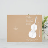 Programme de concert plié personnalisable Cello & (Debout devant)
