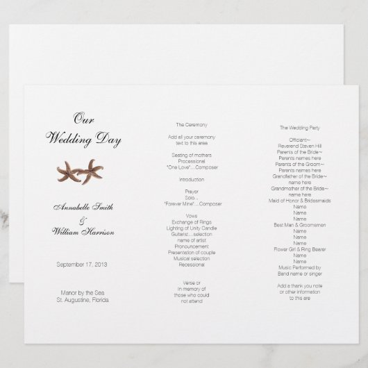 Programme de couple de Mariage de poisson de mer t (Devant / Derrière)