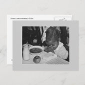 Programme de déjeuner scolaire, années 1930 (Devant / Derrière)