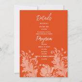 Programme de détails en dentelle florale orange ca (Devant)