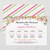 Programme de douche de mariée Planning de l'enterr (Devant / Derrière)