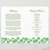 Programme de fermeture de l'ordre des funérailles (Dos)