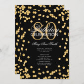 Programme de fête d'anniversaire 80 ans paillettes (Devant / Derrière)